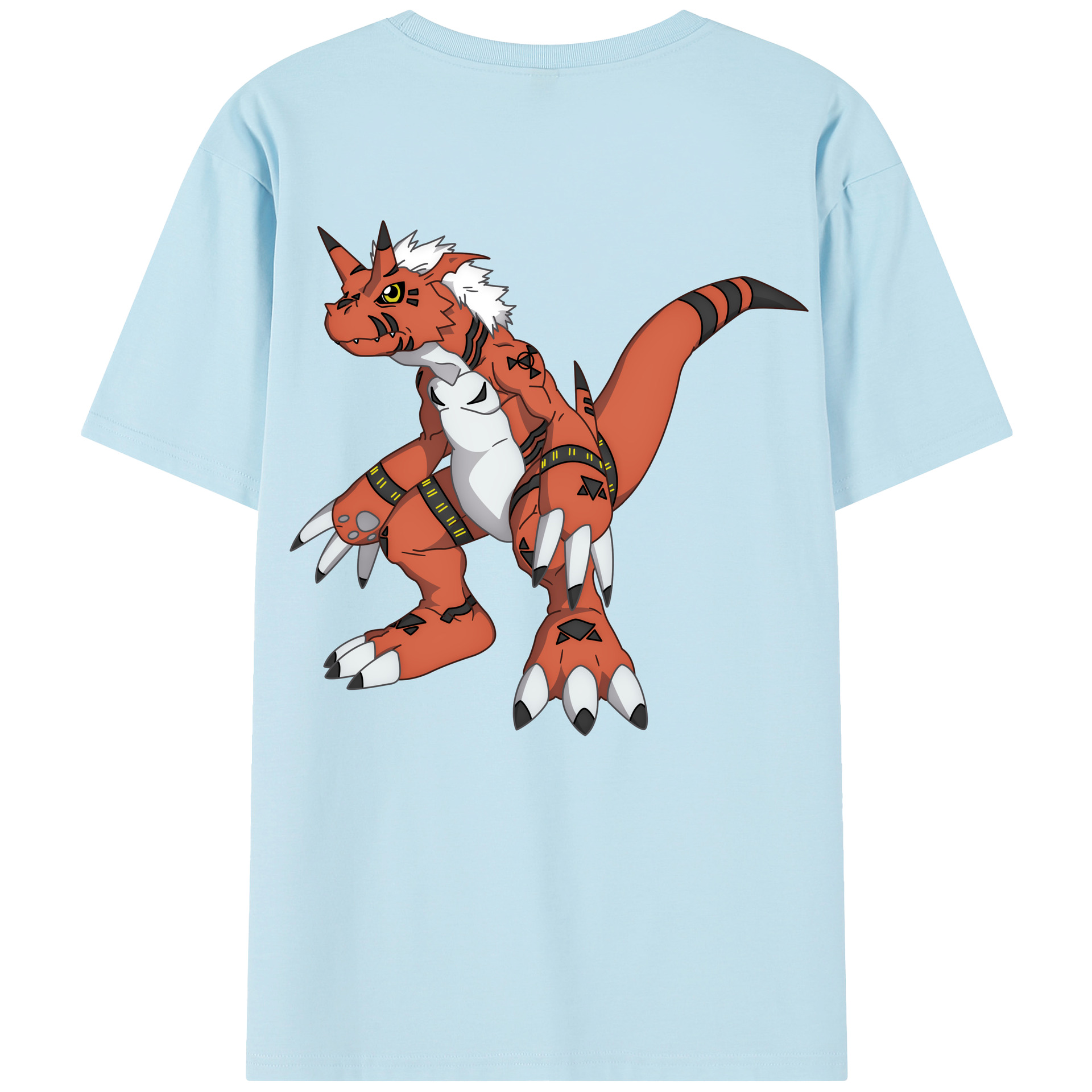（画像用） Digimon デジタルモンスター/デジモン 綿100％半袖Tシャツ（背面プリント）